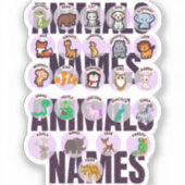 「カラフルHi My Name Is」 Name Tagステッカーシート –  シール (正面)