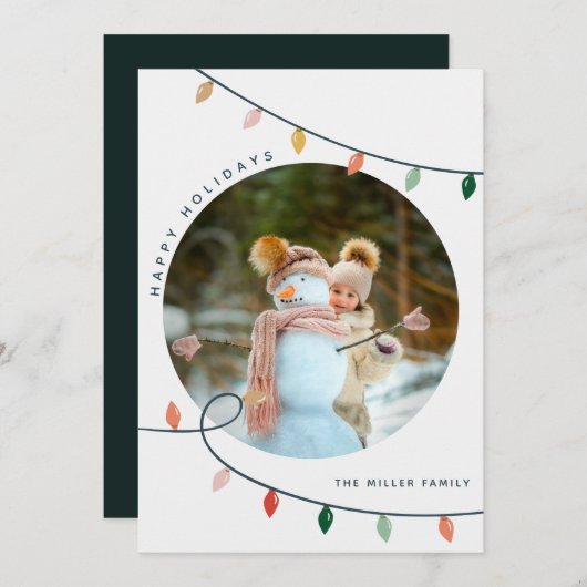 カラフルHoliday Lights写真 (正面/裏面)