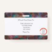 カラフルIDカード（横） バッジ (裏面)