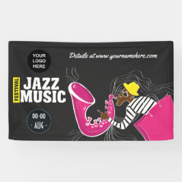 カラフルJazz Musicフェスティバルの追加ロパーソナライズされたゴ 横断幕