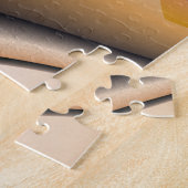 カラフルJoy抽象芸術赤オレンジ色ファンタジーフラクタル ジグソーパズル (側面)