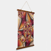 カラフルJoy抽象芸術赤オレンジ色ファンタジーフラクタル 吊り下げ型タペストリー (傾斜あり)