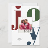 カラフルJoy Snapshotクリスマスフォト シーズンカード (正面)