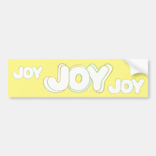 カラフルJoy Wordバンパーのステッカー バンパーステッカー