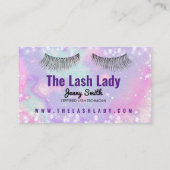 カラフルLash Tech名刺 名刺 (裏面)