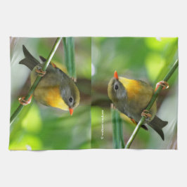 カラフルLeiothrix キッチンタオル