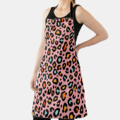 カラフルLeopard:ファッションヴィンテージパターン エプロン (インサイチュ)
