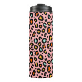 カラフルLeopard:ファッションヴィンテージパターン タンブラー (正面)
