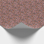 カラフルLeopard:ファッションヴィンテージパターン ラッピングペーパー (角)