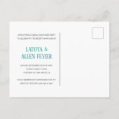 カラフルLet's Informal Wedding Reception ポストカード (裏面)