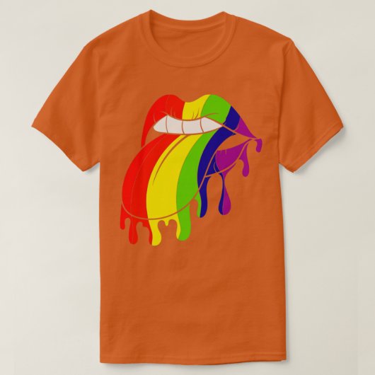カラフルLGBT Tシャツ (デザイン正面)