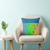 カラフルlgbtqゲイプライド月 クッション (椅子)