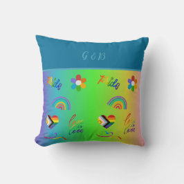 カラフルlgbtqゲイプライド月 クッション