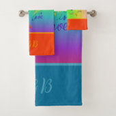 カラフルlgbtqゲイプライド月 バスタオルセット (インサイチュ)