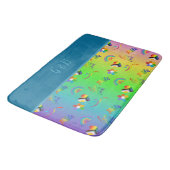 カラフルlgbtqゲイプライド月 バスマット (アングル)