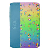 カラフルlgbtqゲイプライド月 バスマット (正面縦)