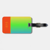 カラフルlgbtqゲイプライド月 ラゲッジタグ (裏面横)