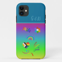 カラフルlgbtqゲイプライド月 iPhone 11 ケース