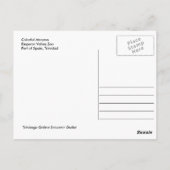 カラフルMacaws、トリニダード・ハガキ ポストカード (裏面)