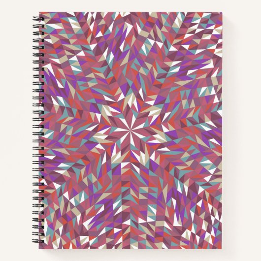 カラフルMandala Bullet Journal / Lined Notebook ノートブック (正面)