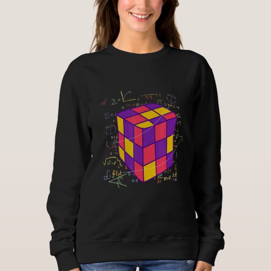 カラフルMath Cubes Manipulatives開発Eart スウェットシャツ (正面)