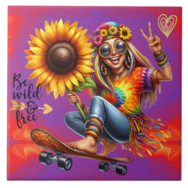 カラフルMe Hippieシックなワイルドセラミックタイル タイル