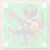 カラフルMe Hippie Chic LOVE Coaster ガラスコースター (裏面)