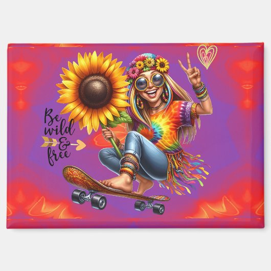 カラフルMe Hippie Chic Wild Magnet マグネット (正面)