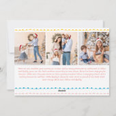 カラフルMerry Christmas Year In Review 8 Photo シーズンカード (裏面)