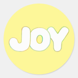 カラフルOutline Art - Joy – ワードシール ラウンドシール