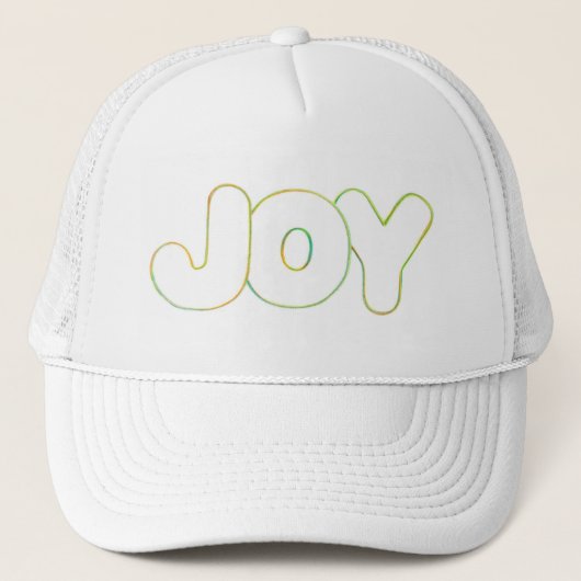 カラフルOutline Art - Joy – ワードハット キャップ (正面)