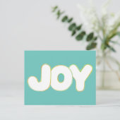 カラフルOutline Art - Joy – ワードポストカード ポストカード (スタンド正面)