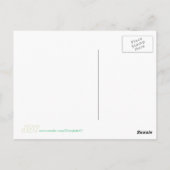 カラフルOutline Art - Joy – ワードポストカード ポストカード (裏面)