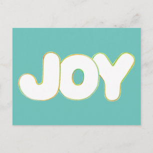 カラフルOutline Art - Joy – ワードポストカード ポストカード