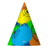 カラフルpaintball誕生日パーティハッ子供へト パーティーハット (左)