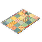 カラフルpatchwork:抽象芸術シームレスオーナメント。 ノートブック (左側)
