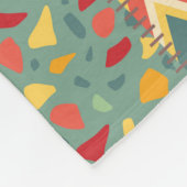 カラフルpatchwork:抽象芸術シームレスオーナメント。 フリースブランケット (角)