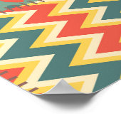 カラフルpatchwork:抽象芸術シームレスオーナメント。 ポスター (角)