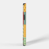 カラフルpatchwork:抽象芸術シームレスオーナメント。 iPhoneケース (右側面)