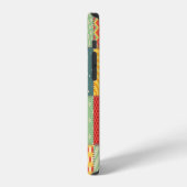 カラフルpatchwork:抽象芸術シームレスオーナメント。 iPhoneケース (左側面)