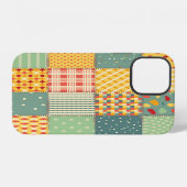 カラフルpatchwork:抽象芸術シームレスオーナメント。 iPhoneケース (裏面横)