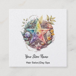 カラフルPentagram Square名刺 スクエア名刺