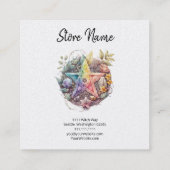 カラフルPentagram Square名刺 スクエア名刺 (裏面)