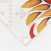 カラフルPetrykivka：ウクライナの花。 フリースブランケット (角)