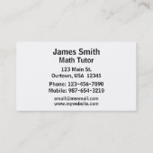 カラフルPi計算 名刺 (裏面)