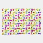 カラフルPickleball Paddles, Yellow Pickleball キッチンタオル (横)