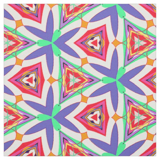カラフルPinwheelsパターン ファブリック (見本)