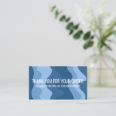 カラフルQRコードストライプソーシャルメディアありがとう 名刺 (スタンド正面)