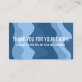 カラフルQRコードストライプソーシャルメディアありがとう 名刺 (正面)