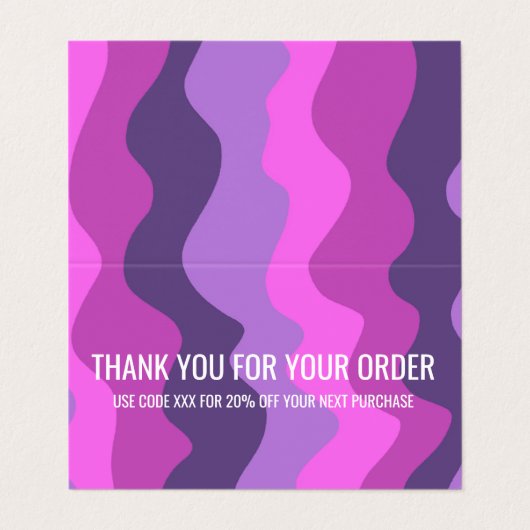 カラフルQRコードストライプソーシャルメディアありがとう 名刺 (外部フラット)